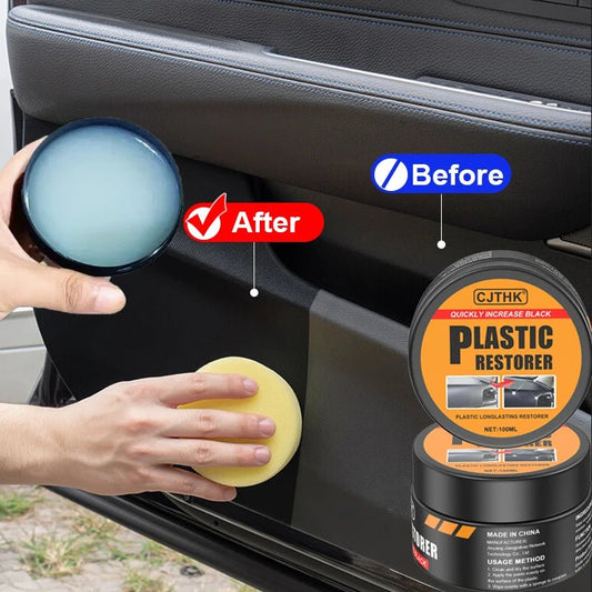 Car Plastic Restorer Back To Black Gloss Auto Interior Leather & Panel Renewal Wax Coating Agent Auto Polish And Repair Coating - Walmarkettt.com