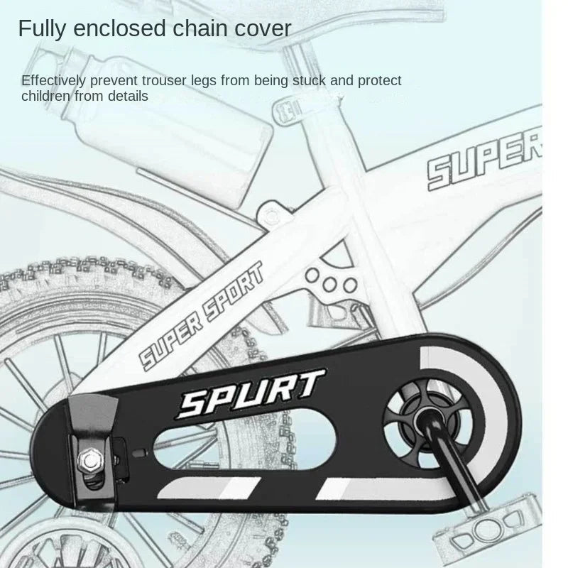 Children's Bicycles for Boys Aged 3 - 10 Years Old Children Girls Children's Bicycles with Flashing Auxiliary Wheels - Walmarkettt.com