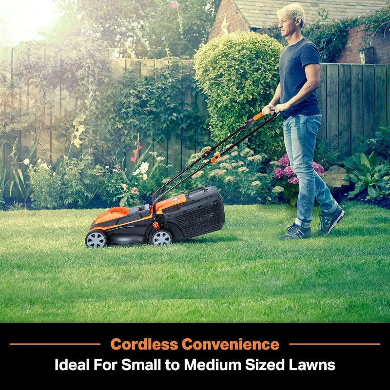 24VMWBL 24V Max 13-inch Cordless Lawn Mower And Cordless Leaf Blower Combo With 2x4.0Ah Batteries And Charger
