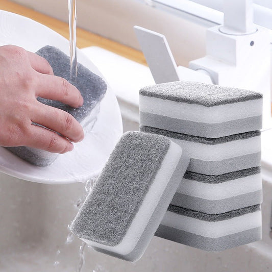 Double - sided Cleaning Spongs Household Scouring Pad Kit - Walmarkettt.com
