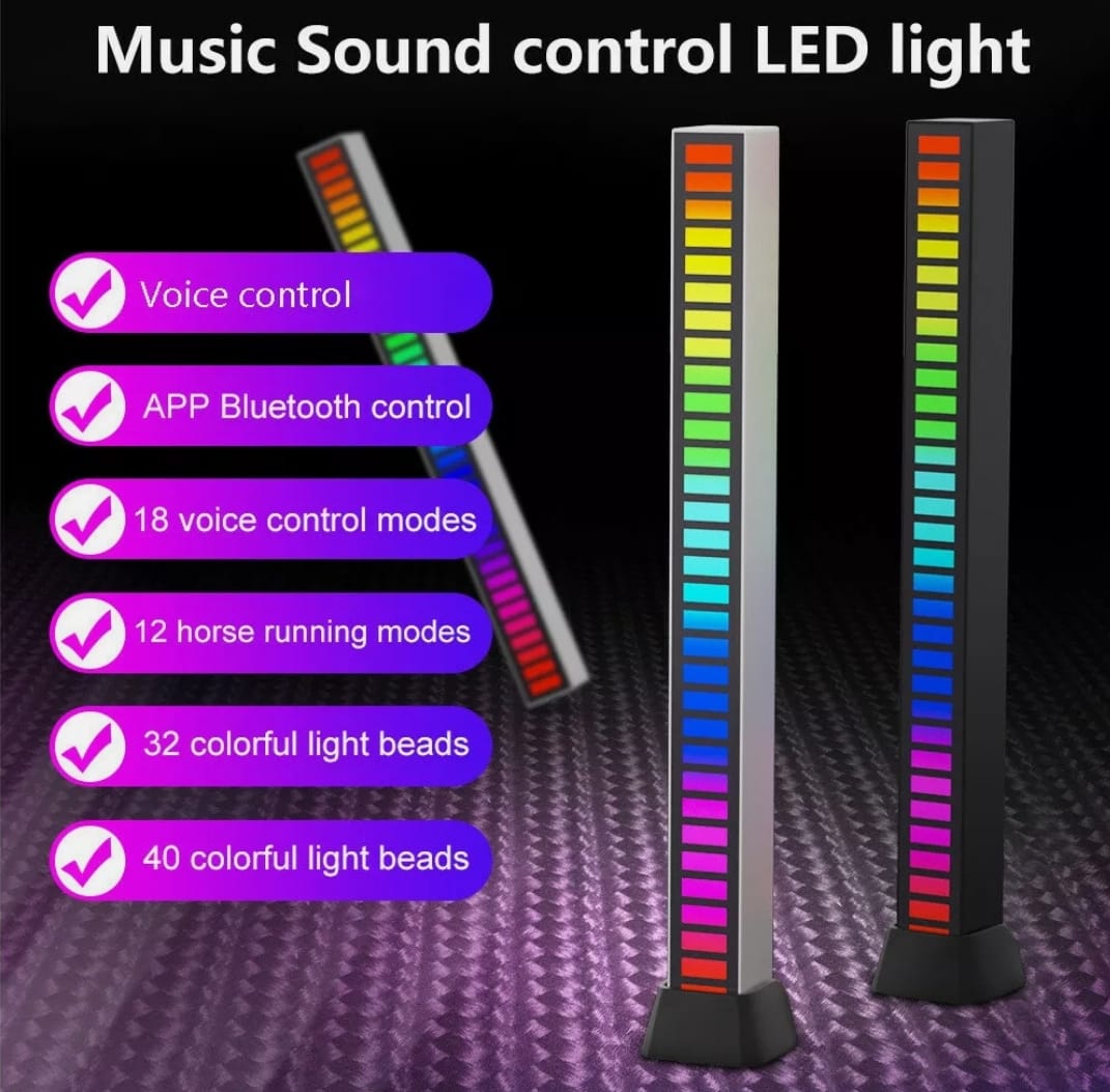 Dragon Sound Reactive Music Light Bar 2 pcs pack - Walmarkettt.com