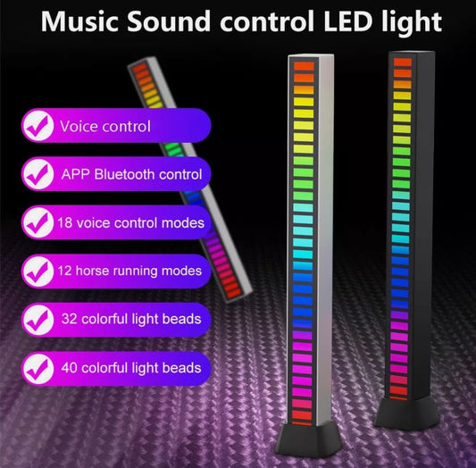 Dragon Sound Reactive Music Light Bar 2 pcs pack - Walmarkettt.com