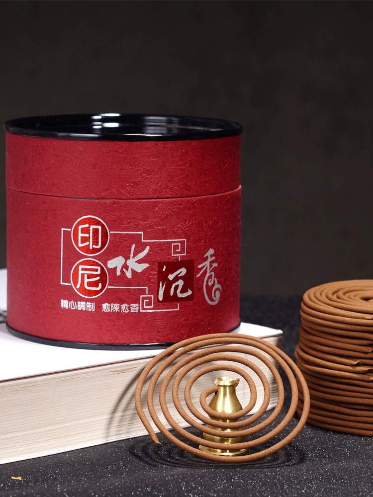 Ebony Indonesian Water Sink Hour Air Purification Incense Coil - Walmarkettt.com