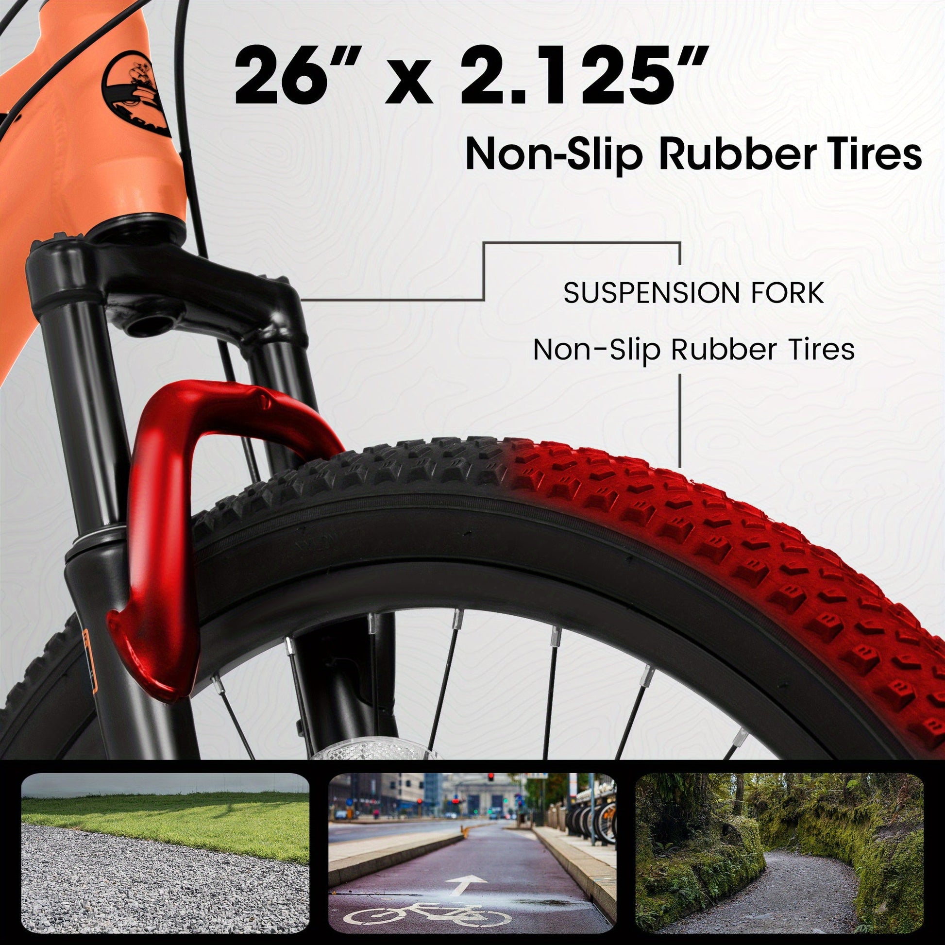 ECARPAT 26 - inch Mountain Bike, Adult Aluminum Frame, Shock - Absorbing Front Fork, 21 - Speed Disc Brake MTB, City Commuter Bicycle - Walmarkettt.com