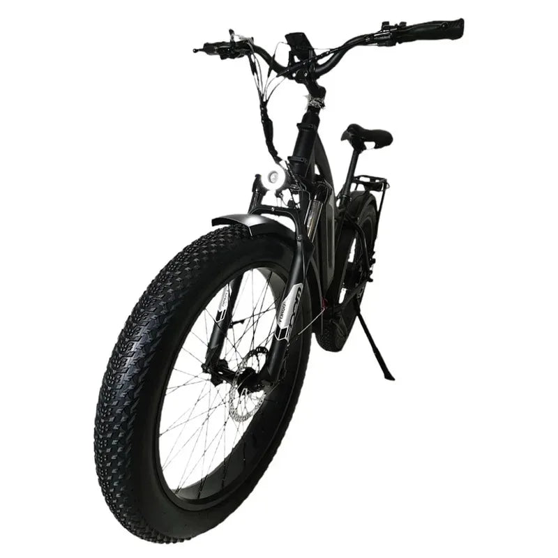 Electric bicycle is equipped with a 1000W powerful motor and 48V15AH safety battery. The 26 - inch E - bike is extremely convenient. - Walmarkettt.com