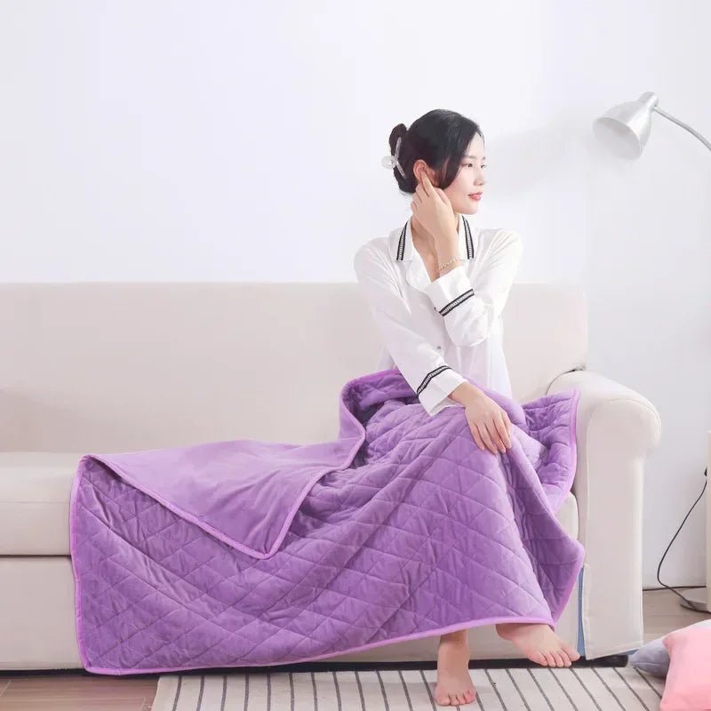 Electric Blanket Household 3speed Adjustable USB Fast Heating Wearable Warm Blanket Detachable Washable Heating Shoulder Blanket - Walmarkettt.com