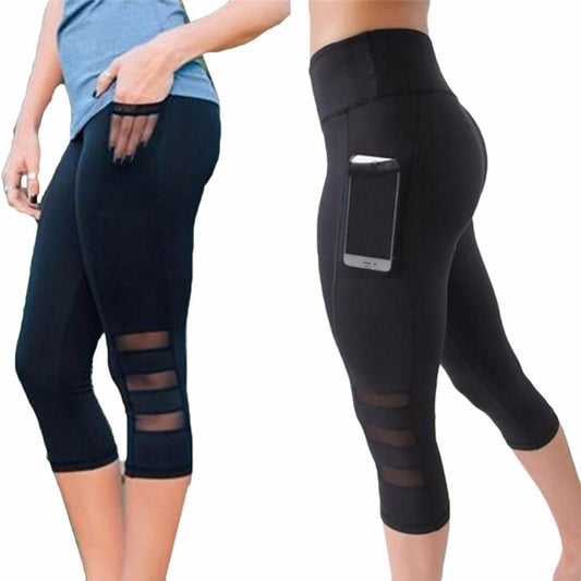 EP Calf - length Pants Capri Pant Sport leggings Women Fitness Yoga Gym - Walmarkettt.com