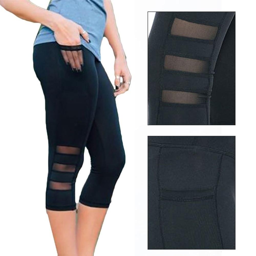 EP Calf - length Pants Capri Pant Sport leggings Women Fitness Yoga Gym - Walmarkettt.com