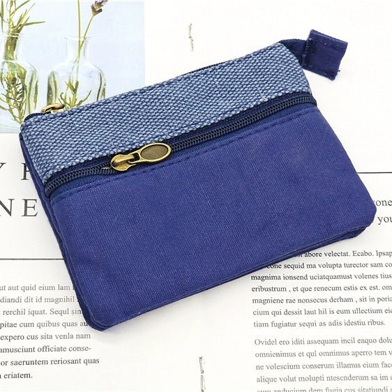 Fabric License ID Card Protective Case Small Wallet - Walmarkettt.com
