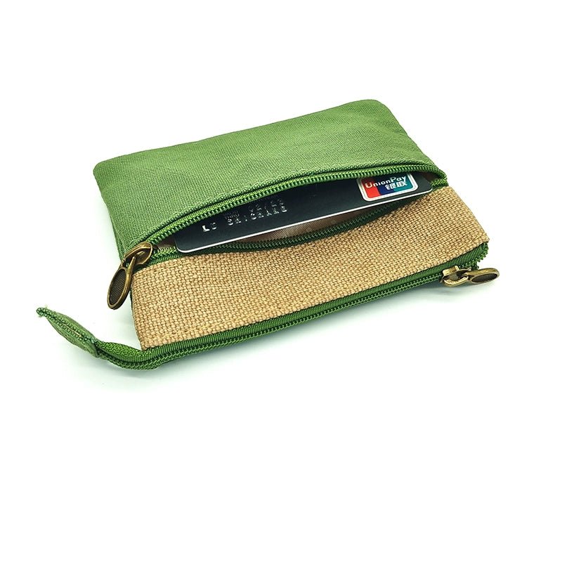 Fabric License ID Card Protective Case Small Wallet - Walmarkettt.com