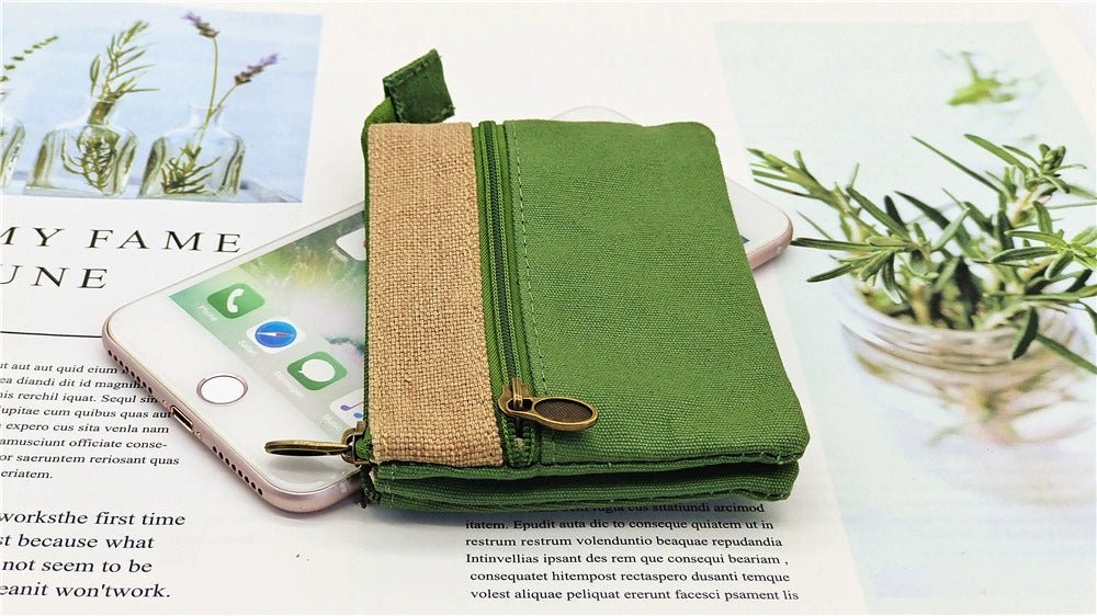 Fabric License ID Card Protective Case Small Wallet - Walmarkettt.com