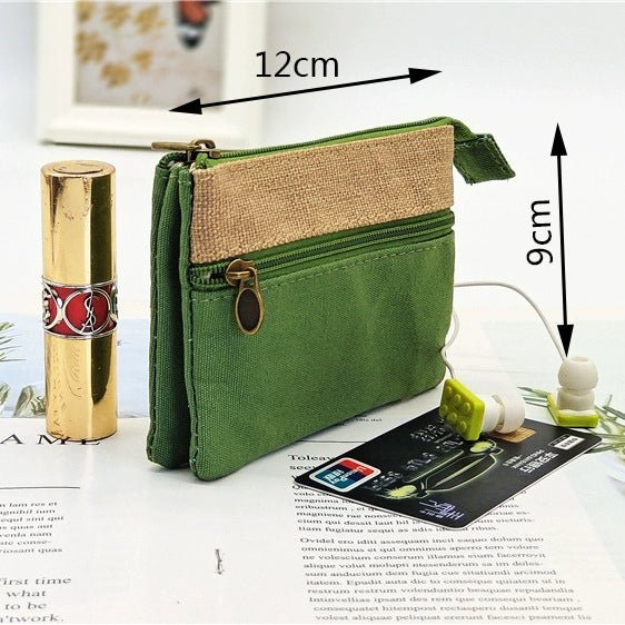 Fabric License ID Card Protective Case Small Wallet - Walmarkettt.com