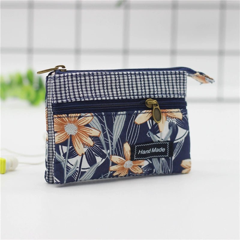 Fabric License ID Card Protective Case Small Wallet - Walmarkettt.com