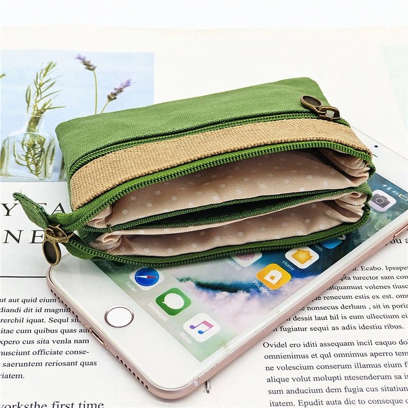 Fabric License ID Card Protective Case Small Wallet - Walmarkettt.com