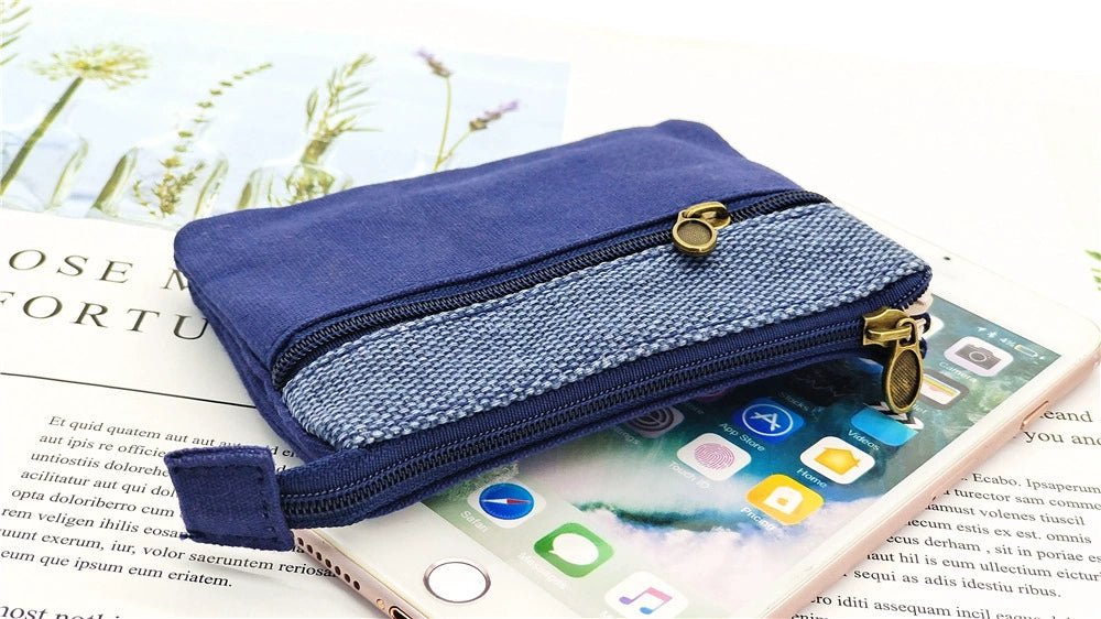 Fabric License ID Card Protective Case Small Wallet - Walmarkettt.com