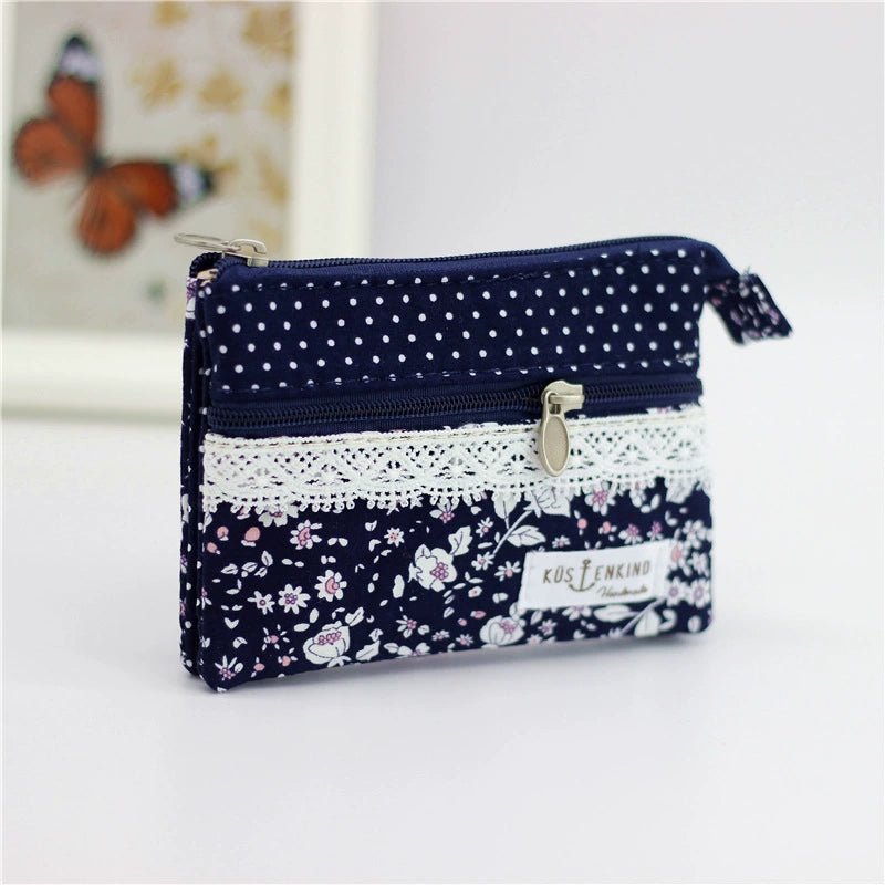 Fabric License ID Card Protective Case Small Wallet - Walmarkettt.com