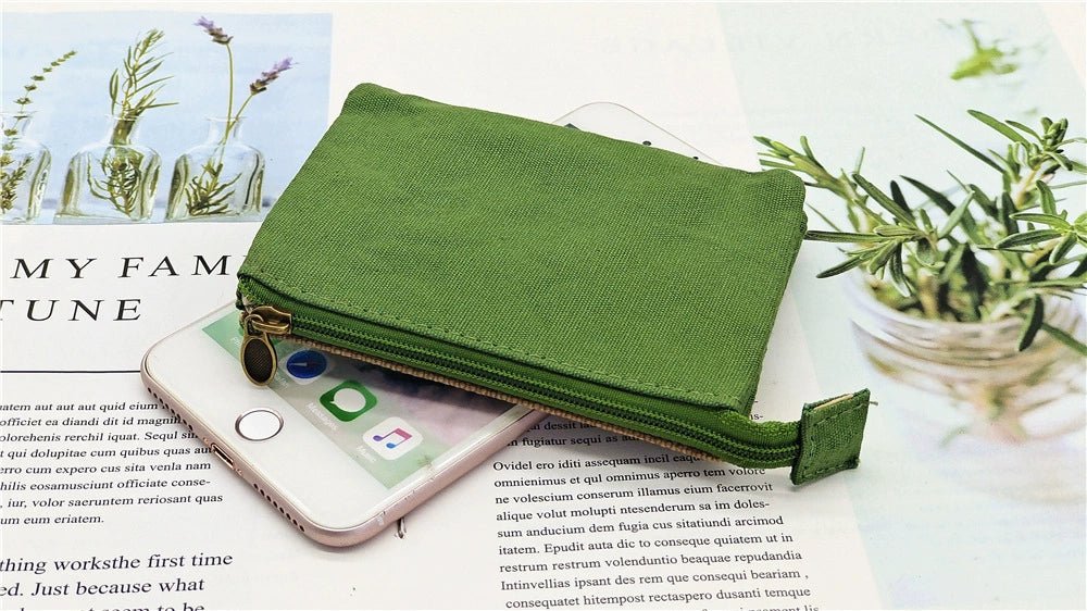 Fabric License ID Card Protective Case Small Wallet - Walmarkettt.com