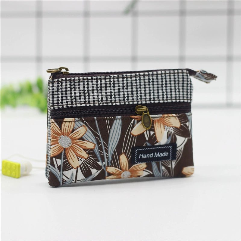 Fabric License ID Card Protective Case Small Wallet - Walmarkettt.com
