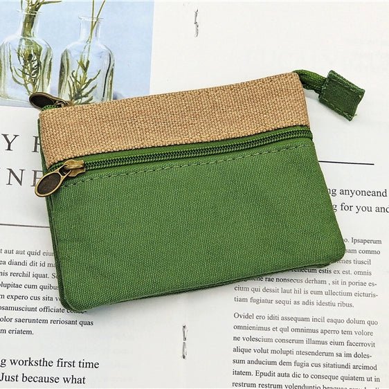 Fabric License ID Card Protective Case Small Wallet - Walmarkettt.com