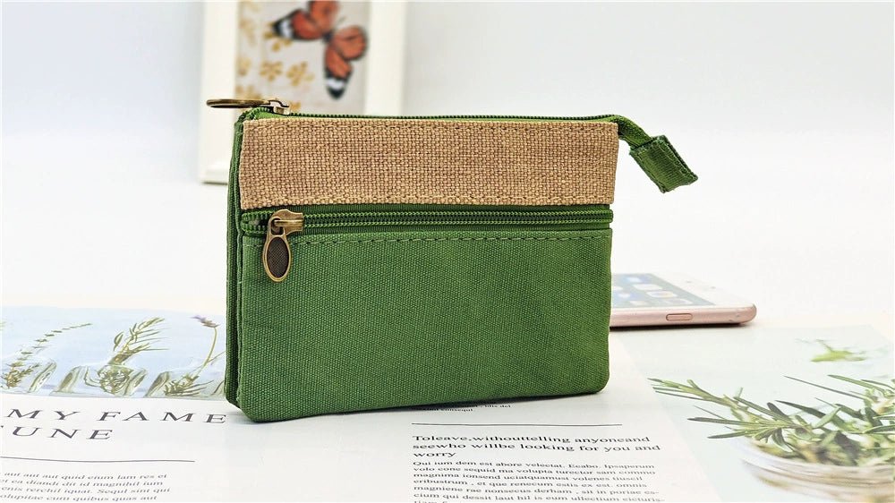 Fabric License ID Card Protective Case Small Wallet - Walmarkettt.com