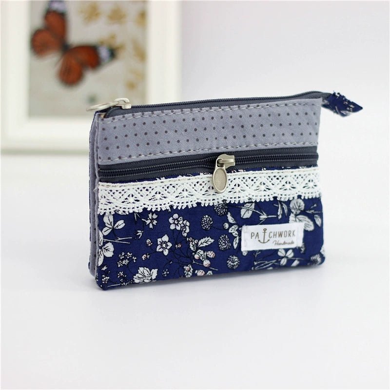 Fabric License ID Card Protective Case Small Wallet - Walmarkettt.com