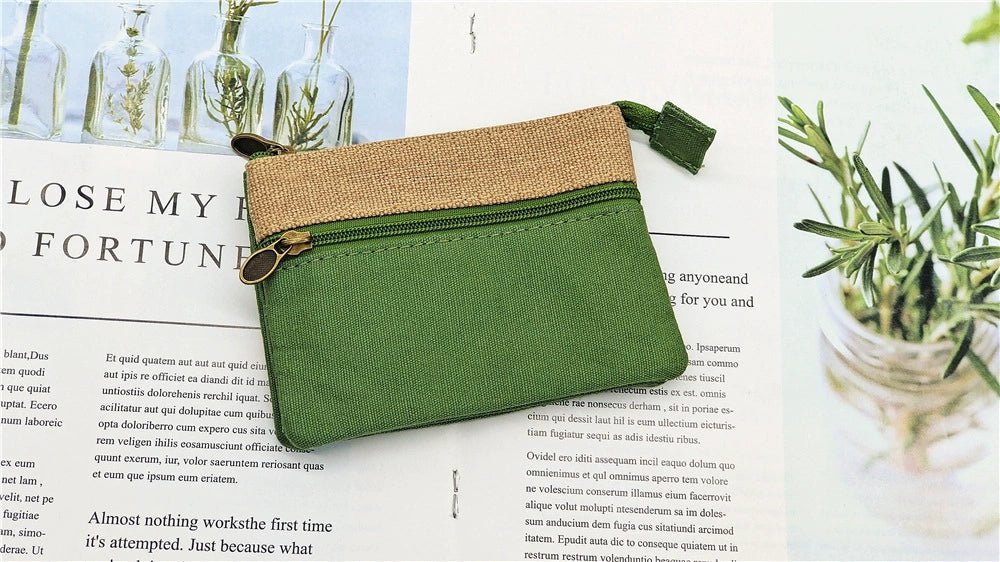 Fabric License ID Card Protective Case Small Wallet - Walmarkettt.com