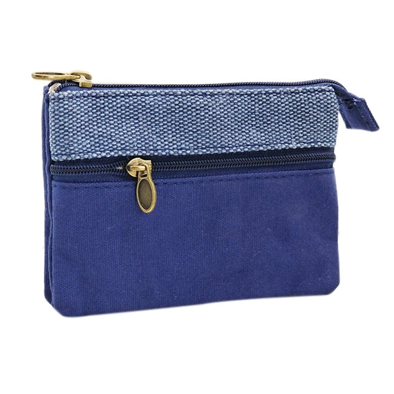 Fabric License ID Card Protective Case Small Wallet - Walmarkettt.com