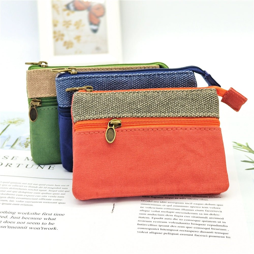 Fabric License ID Card Protective Case Small Wallet - Walmarkettt.com