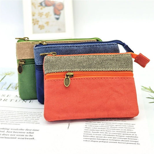 Fabric License ID Card Protective Case Small Wallet - Walmarkettt.com