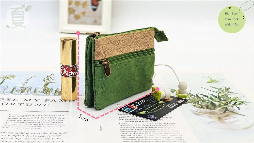 Fabric License ID Card Protective Case Small Wallet - Walmarkettt.com