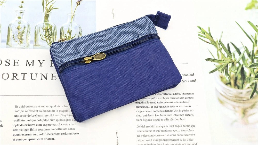 Fabric License ID Card Protective Case Small Wallet - Walmarkettt.com