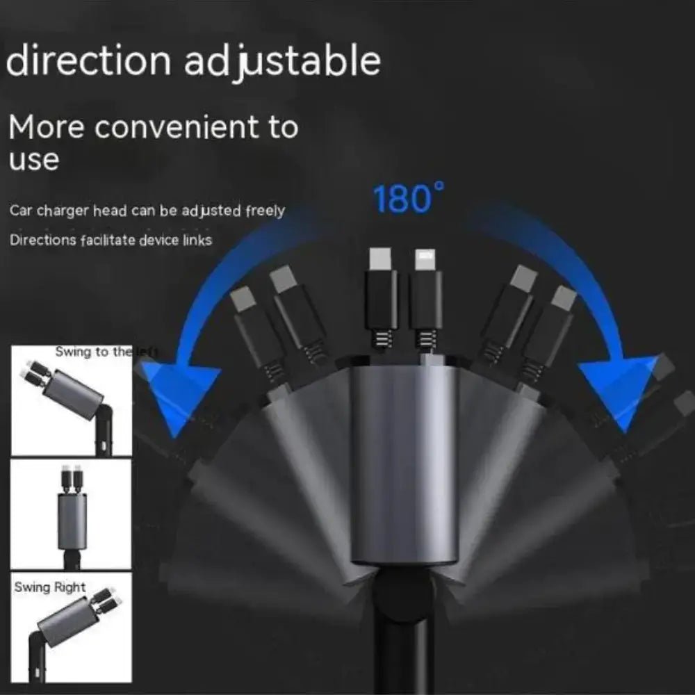 FAST 100W Car Phone Charger Lighter USB And TYPE - C Adapter - Walmarkettt.com