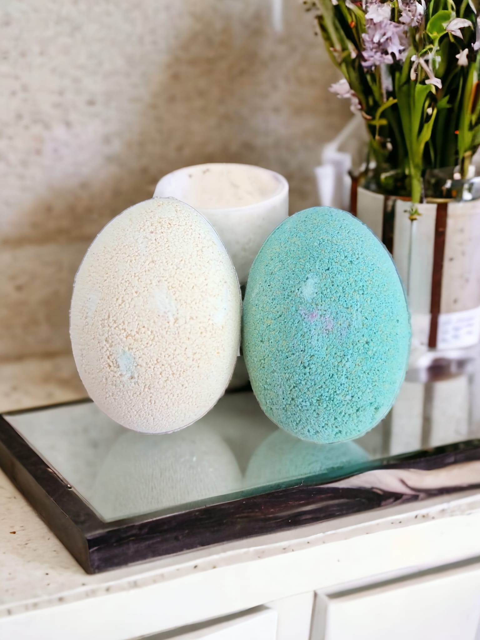 Fizzy Egg Bath Bombs x2 Pack - Yellow & Green - Walmarkettt.com