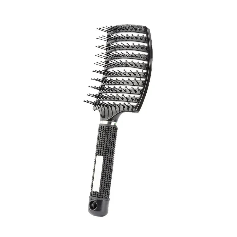 Hair Brush Scalp Massage Comb Hairbrush Bristle;Nylon Women Wet Curly Detangle Hair Brush for Salon Hairdressing Styling Tools - Walmarkettt.com