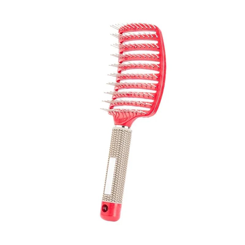 Hair Brush Scalp Massage Comb Hairbrush Bristle;Nylon Women Wet Curly Detangle Hair Brush for Salon Hairdressing Styling Tools - Walmarkettt.com