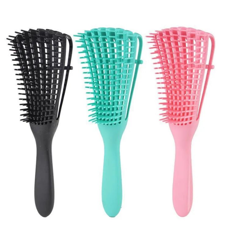 Hair Brush Scalp Massage Comb Hairbrush Bristle&Nylon Women Wet Curly Detangle Hair glove for Salon Hairdressing Styling Tools - Walmarkettt.com