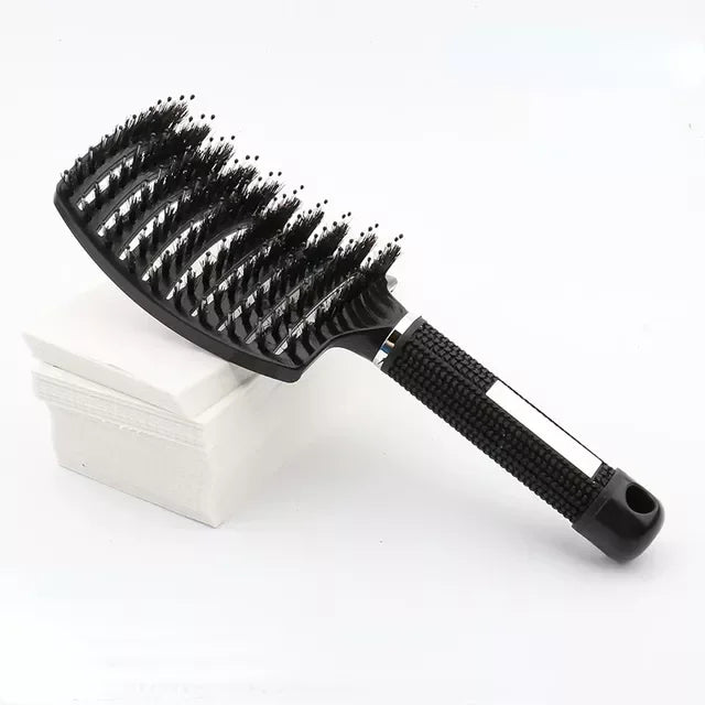 Hair Brush Scalp Massage Comb Hairbrush Bristle&Nylon Women Wet Curly Detangle Hair glove for Salon Hairdressing Styling Tools - Walmarkettt.com
