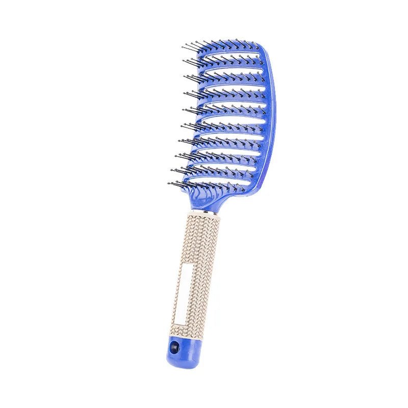 Hair Brush Scalp Massage Comb Hairbrush Bristle&Nylon Women Wet Curly Detangle Hair glove for Salon Hairdressing Styling Tools - Walmarkettt.com