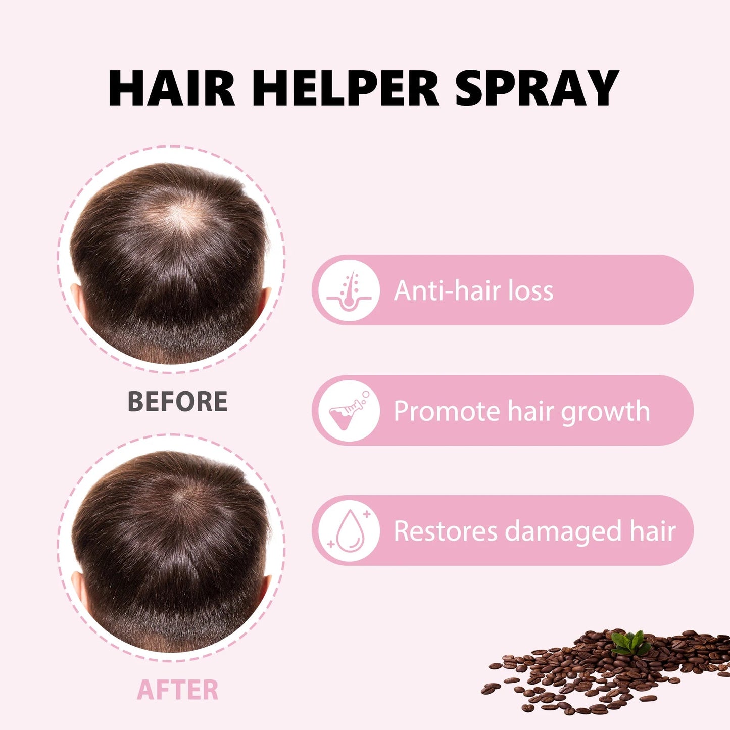 Hair Care Spray Nourishes Hair Scalp Moisturizes And Softens Hair, Repair Damage Strengthen Hair Follicles Reducing Hair Loss - Walmarkettt.com