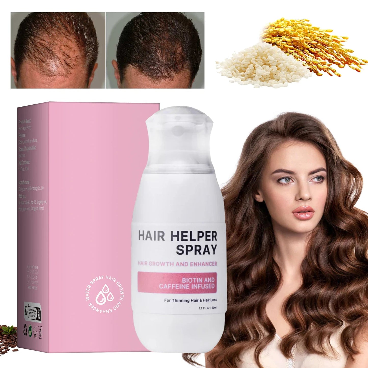Hair Care Spray Nourishes Hair Scalp Moisturizes And Softens Hair, Repair Damage Strengthen Hair Follicles Reducing Hair Loss - Walmarkettt.com