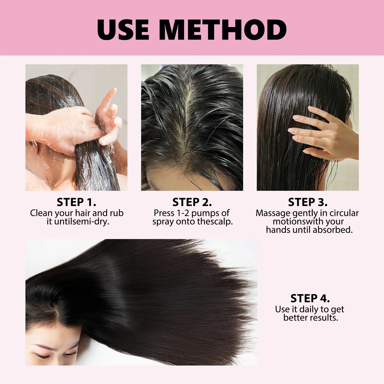 Hair Care Spray Nourishes Hair Scalp Moisturizes And Softens Hair, Repair Damage Strengthen Hair Follicles Reducing Hair Loss - Walmarkettt.com