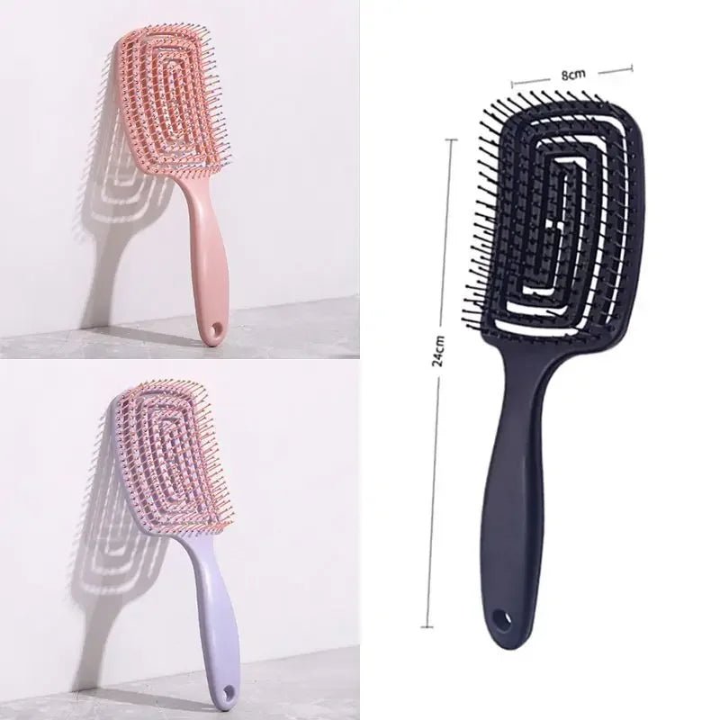 Hair Scalp Massage Comb Hair Brush Anti - static Wet Dry Curly Detangler Hairbrush Salon Hair Styling Tool for Women Men New - Walmarkettt.com