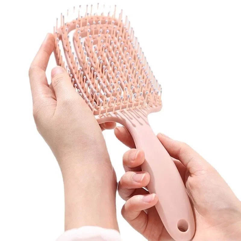 Hair Scalp Massage Comb Hair Brush Anti - static Wet Dry Curly Detangler Hairbrush Salon Hair Styling Tool for Women Men New - Walmarkettt.com