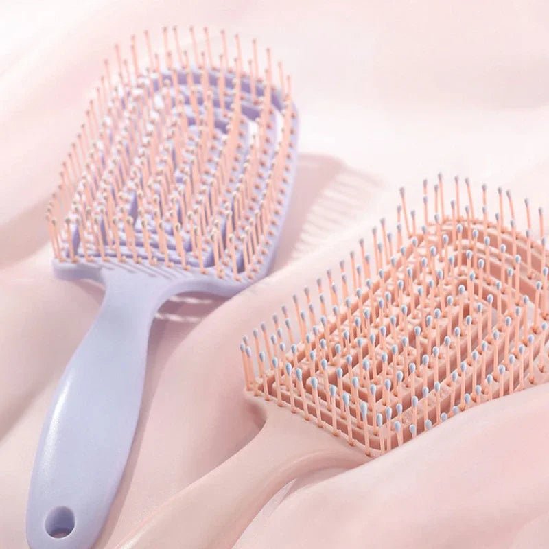 Hair Scalp Massage Comb Hair Brush Anti - static Wet Dry Curly Detangler Hairbrush Salon Hair Styling Tool for Women Men New - Walmarkettt.com
