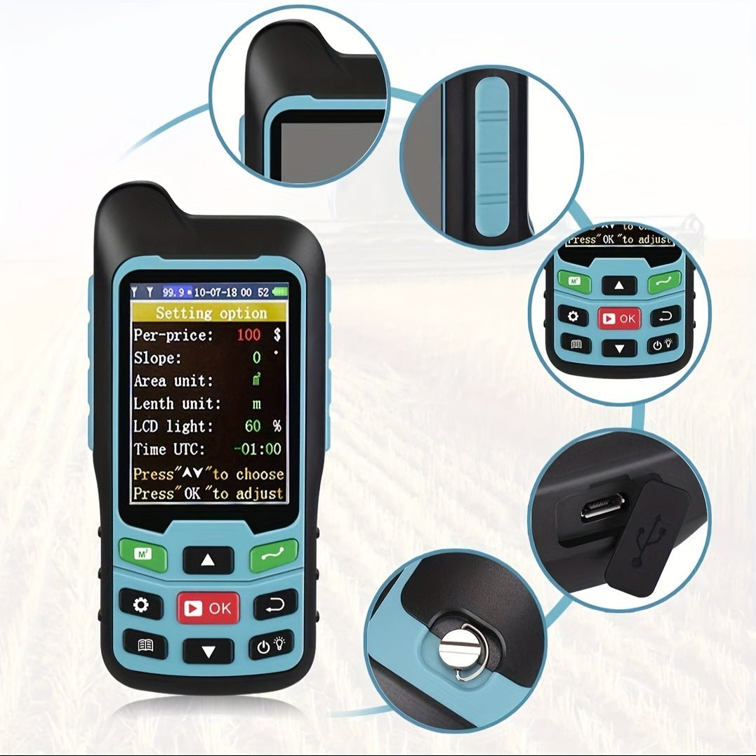 Handheld GPS Landmeter, Area Survey Measuring Instrument, Land Measuring Tool For Forest Farmland - Walmarkettt.com