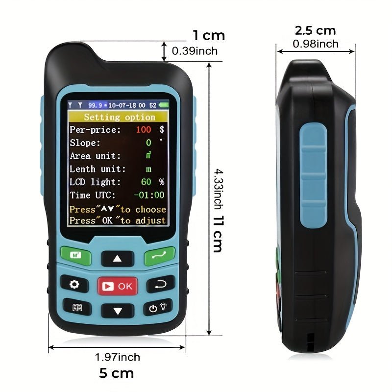 Handheld GPS Landmeter, Area Survey Measuring Instrument, Land Measuring Tool For Forest Farmland - Walmarkettt.com
