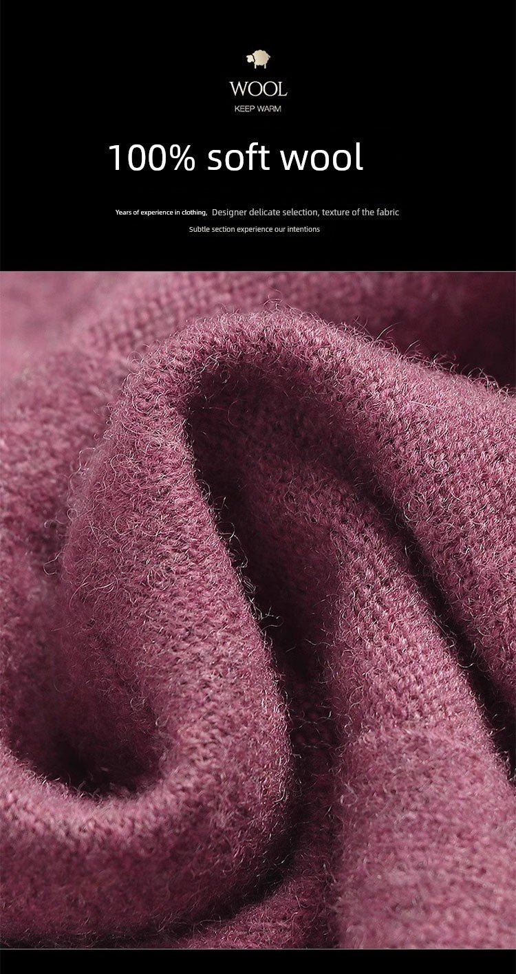 Hengyuanxiang Spring & Fall Belly Covering Knitting Dress Cashmere Sweater - Walmarkettt.com