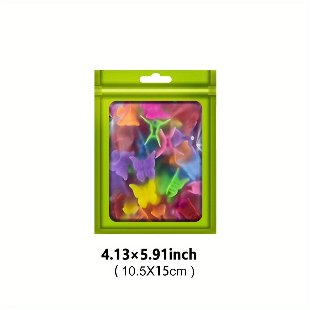 [Holographic Zipper Lock Bags] 100 - Pack Holographic Zipper Lock Resealable Bags | Moisture - Proof Aluminum Foil Polyester Film Flat Transparent Window Pouch for Electronics/Jewelry/Cosmetics Organization, 4 Size Options, Non - f - Walmarkettt.com