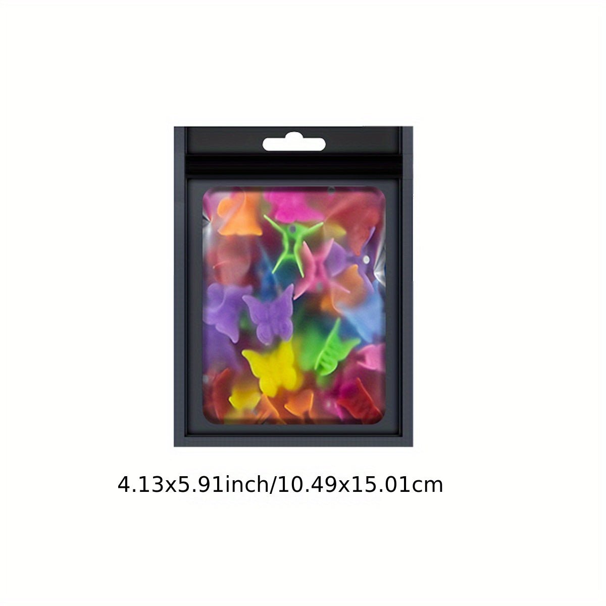 [Holographic Zipper Lock Bags] 100 - Pack Holographic Zipper Lock Resealable Bags | Moisture - Proof Aluminum Foil Polyester Film Flat Transparent Window Pouch for Electronics/Jewelry/Cosmetics Organization, 4 Size Options, Non - f - Walmarkettt.com
