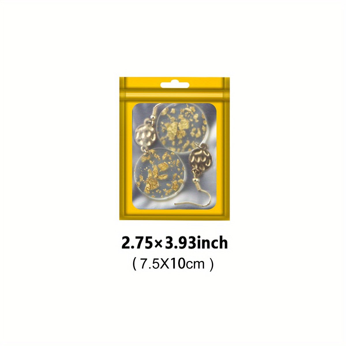 [Holographic Zipper Lock Bags] 100 - Pack Holographic Zipper Lock Resealable Bags | Moisture - Proof Aluminum Foil Polyester Film Flat Transparent Window Pouch for Electronics/Jewelry/Cosmetics Organization, 4 Size Options, Non - f - Walmarkettt.com